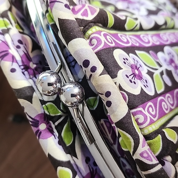 Vera Bradley Purse in Plum Petals - Picture 3 of 8